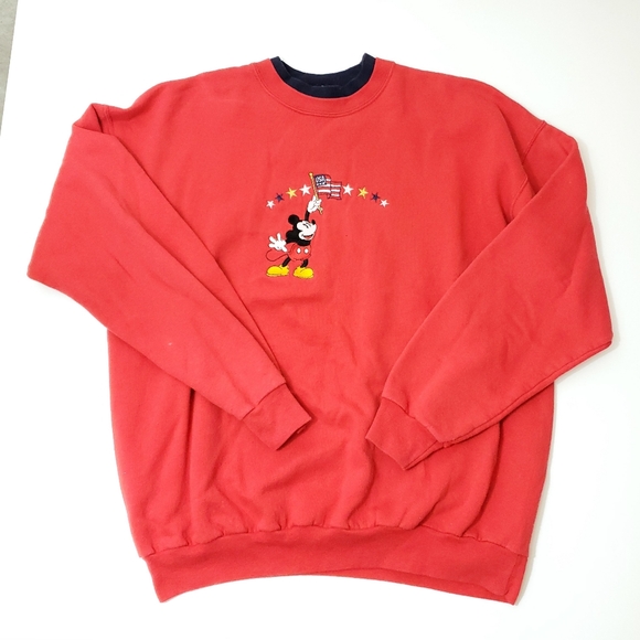 Vintage Mickey USA Sweatshirt Disney - Picture 1 of 7